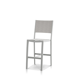 Bar Side Chair Kessler Silver Frame / Cloud Duo Sling